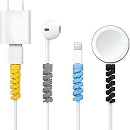 ZEBRONICS CP100, 12 Pcs, Flexible Spiral Cable Protector, Durable Data Cable Saver, Protective Cable Cover for All Wired Accessories, for iPhone & Android Charging Cables, Set of 3 (Multi-Color)-image-61