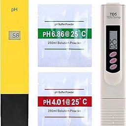 Shapure Ph & Tds Meter Combo with ±0.1Ph 0.6" LCD Mini Digital Pen Style Ph-Meter Set-24