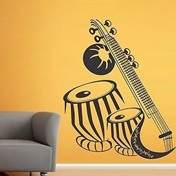 Wallstick Musical Instruments wallstickers (Vinyl 80 cm x 65 cm)-image-24
