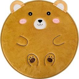 Teddy Kids Super Soft, Anti Skid Door Mat (53 X 53 Cm),Cute Animal Design for Home/Bathroom/Bedroom/Kitchen/Floor Mat (Teddy)-image-26