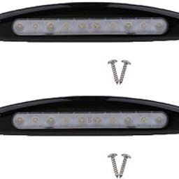 CALANDIS™ 2x 12V Bright White 12LED External Awning Light+Black Housing for Caravan RV | LED Lights | Light Bulbs | Lighting & Lamps | Car & Truck Parts-image-14