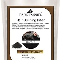 Park Daniel Hair Building Fiber Refill Pack (Black), Powder Based fibers | Natural Hair Thickening Fiber for Thin Hair Men & Women (25g) Pack of 1-18