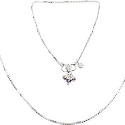 Silver Anklet For Womens Chandi Ki Payal Size 10.5 inches-image-64