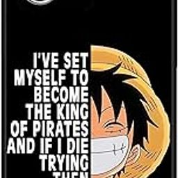 NDCOM for REDMI 12 5G / Poco M6 PRO 5G Back Cover Anime One Piece Monkey D. Luffy Printed Metal Case-16
