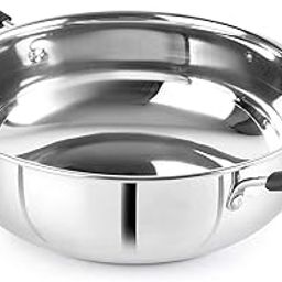 Cello Steelox Induction Compatible Stainless Steel Kadhai, 3ltr-17