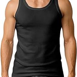 Mens 100% Combed Cotton Round Neck Regular Fit Solid Color Vest-image-85