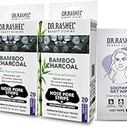 DR.Rashel Nose Pore Strips| Deep Cleansing Nose Strips For Instant And Painless Blackheads Removal 20 PCS (Bamboo Charcoal) (Pack of 2)-11