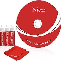CD Player Laser Lens Cleaner, Disc Cleaning Set for CD/VCD/DVD Player, CD Discs, Set 1-14