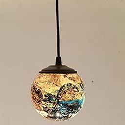 Glass Hanging Luster Light Hanging E27 Holder Dining Room, Bedroom, Living Room, Bar, Restaurants, Study RoomCeiling Pendant Light (Antique 029)-22