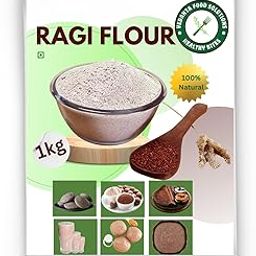 Ragi Java I Flour | Finger Millet Malt Drink | Ragi (रागी), Kezhvaragu, Nachni (नाचणी), Nagli , Marwa, Mandia, Xandoha | High Calcium & Iron | Gluten-Free | Diabetic-Friendly | No Preservatives | Natural Health Drink | Energy Booster | 1Kg Pack-12