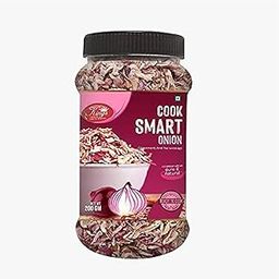 Kings Cook Smart Onion Crispy Fresh Red Onion for Flakes/Birista/Fried Pyaz Used for Biryani, Gravies, Indian Curries, Dal, SOYA Chaap Pure & Naturals, 200 Gram Jar's-image-59