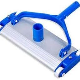 Riverflo Heavy Duty 17.5 inch Aluminum Weighted Swimming Pool Vacuum Head on Wheels, All Type of Pool Floor Cleaner, Suction Sweeper, Swimming Pool Maintenance Cleaning kit Tool Item-29