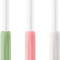 Pencil Grip 3 Pack Silicone Holder Compatible with Apple Pencil 1st/2nd Generation, Compatible with iPad Pencil, Stylus Sleeve, Ergonomic Design, Compatible with Double Tap (White, Green, Pink)-20