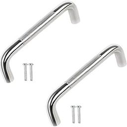 Sun Shield Steel Drawer Handle | Wardrobe Handle | Door Handle Round D with Screw (3 Inch, Chrome Finish) - 2 Pcs, Stainless Steel, Pull Handle-image-12