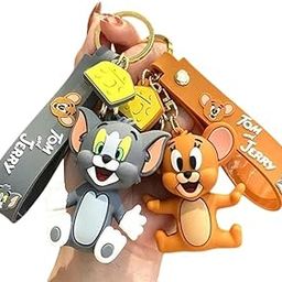Couple Cat & Mouse PVC Keychain Set | Cute Cartoon Keyrings for Girls, Lovers & Sisters | Anime-Inspired Gift for Valentine, Rakhi & Friendship Day | Stylish Key Holder Pair (pack of 2pcs)-image-28