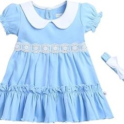 bumzee Girl's Cotton Fit and Flare Knee-Length Dress-picture-24