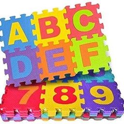 36pcs Mini Puzzle Foam Mat for Kids, Interlocking Learning Alphabet and Number Mat for Kids-picture-5