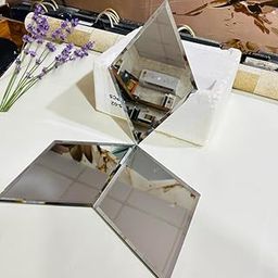 Wallpaper Hub Sticker Mirror Diamond Pattern 3D Wall Panels Mosaic Tile for Home Interior Bedroom Livingroom Wall Wash Bashin Area | Number of Tile - 1-image-67