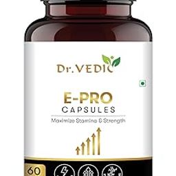 Dr Vedic E-Pro Capsules for Men – Supports Strength, Stamina & Energy – With Ashwagandha, Safed Musli & Nagkesar – Ayurvedic Formula – 60 Capsules-image-27