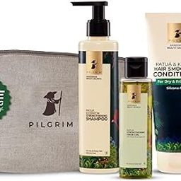 Pilgrim Amazonian Patuá Hair Essentials Ritual for Frizzy Hair with FREE JUTE BAG |Patuá Hair Oil (115 ml) + Patuá & Keratin Shampoo (200 ml) + Patuá & Keratin Conditioner (200 ml)|Healthy shiny hair.-image-74