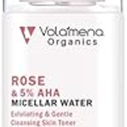 Volamena Organics Rose & 5% AHA Micellar water With Aloe Vera, Cucumber Extract For Removes Make-Up, Tones & Cleanses, 100 ml-9