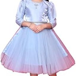 STYLE IQ Girls Midi/Knee Length Party Dress (Blue, 3/4 Sleeve)-image-98