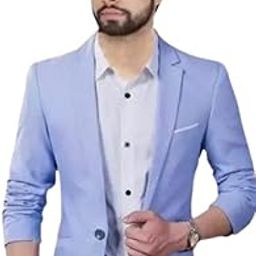 Single Breasted Casual, Formal, Party, Festive and Wedding Blazer, Cotton Blend-image-86