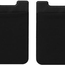 Stealodeal Unisex Adult Silicone Black Multipurpose Adhesive Phone Jacket Card and Earphone Mobile Holder Pouch for All (Black, Multicolour) - Pack of 2-27