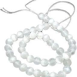 Blue bijoux Natural Stone Selenite Beads 8MM Polished Smooth A Grade Round Gemstone Beads for Jewelry Making-image-34