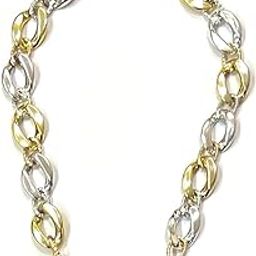 Gold & Silver Acrylic Beads Handbag Chain | Replacment Strap For Handbags, Clutches, Wallets | The Hanging Buckle For Women & Girls| Length - 40 cms-image-9