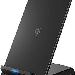 eller santé 15W Wireless Charger Unity II Fast Charging Pad Qi-Certified Charging Stand for 15/15 Plus/15 Pro/15 Pro Max, iPhone 14/14 Plus/14 Pro/14 Pro Max, 13/12/11 Series- Black-33