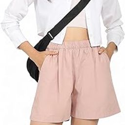 Women's Cotton Easy Shorts | 100% Cotton Casual Shorts-image-46
