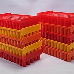 Test Tube Stand 12MM 50 holes plastic (pack of 10)-20