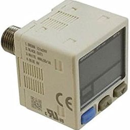 Digital Pressure Sensor, Dual Display,Vigital, DP-102-E-P, For High Pressure, -0.100 to + 1.000MPa, PNP Output, M5 Female + G1/8 Male Thread Pressure Port-20