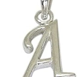Chandi/Silver Alphabet A Letters Initial Charm Pendant for Men Boys Girls and Women-image-28