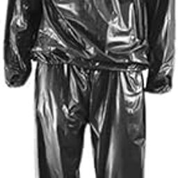 UJEAVETTE 2xFitness Sauna Suit Exercise Gym Home Sweat Suit Hoodie Pants Black XXL-image-33