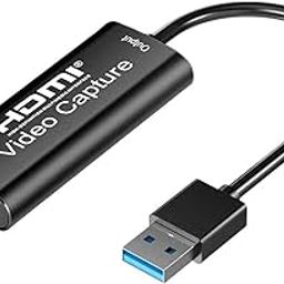 Audio Video Capture Cards HDMI to USB 1080P USB2.0,Recorder via DSLR Camcorder Action Cam,Recorder for Live Stream, Record, Games, Switch, Xbox, PS3, PS4, PS5.-picture-27