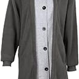 ™ Womens Winter Coats Clothing Stylish Button Down Coats Soft Faux Fur Jackets Grey XL | Coats & Jackets | Womens Clothing-image-57