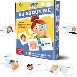 The Book Tree All About Me Puzzle for Kids | 60 Self-Correcting Body Parts Puzzle Pieces | Human Body Learning Toy for Toddlers & Preschoolers Age 4+ | Educational Gift for Boys & Girls-image-87