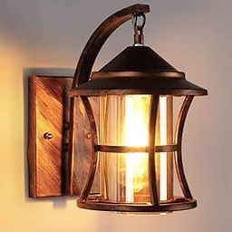 Wall Light for Living Room Modern/Wall Lamps for Bedroom/for Living Room/Wall Lights for Home Decoration/Bedside Wall lamp (Antique Copper, with Bulb)-10
