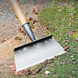 Heavy Duty Steel Cleaning Shovel, Hand Weeder for Grass Removal, Weed Removal, Clean Up Animal Waste, Large Metal Shovel Scraper with Handle-image-19