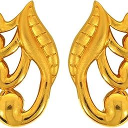 joyalukkas 22KT (916) Yellow Gold Stud Earrings for Women (BN11204041)-picture-38