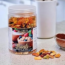 J J Crunch N Munch Muesli 21% Fruit, Nut & Seeds Millet & More (Each 250g) 5 Grains | Cereals for Breakfast Rich in Wholegrain, Crunchy Multigrain Protein, Source of Fibre (Pack Of 1)-image-24