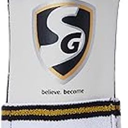 SG PRO Cricket Elbow Guard | Color: White | Size: Mens | for Men & Boys | Material: Moulded HDF, Elastic | Adjustable Velcro Straps | Protection for Superior Performance | Light Weight-image-58