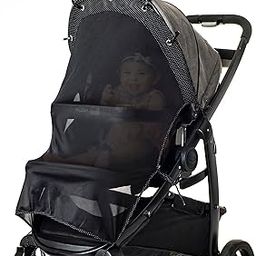X-Large Sun Shade for Large Wide Strollers. Universal Adjustable SPF 30+ Sunshade with See Through. Your Baby Will See The World and Will Be Protected. by IntiMom-17