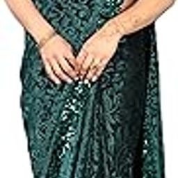 SHRIMAY LYCRA EMBOSEED SAREE WITH SEQUIEN BLOUSE-picture-16