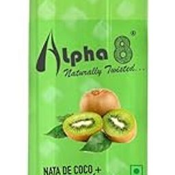 ALPHA 8 Fruit Juice Infused with Nata de Coco - Natural Energizer & Immunity Booster, Healthy Juice, High Fiber, Real Natural Taste Juice(Pack of 6,Kiwi)-image-77