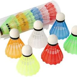 SportsZone® Badminton Shuttlecocks 6 Pack Nylon Badminton Plastic Shuttles Indoor Outdoor Sports Badminton Birdies Ball Random Color-image-49