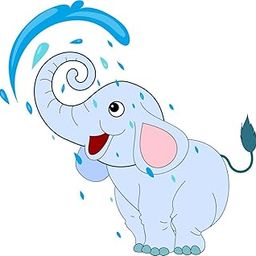 Ruhi Decor Beautiful Elephant Play in Water Wall Sticker PVC Stickers Waterproof Laminated Wall Stylish for Living Room-image-10