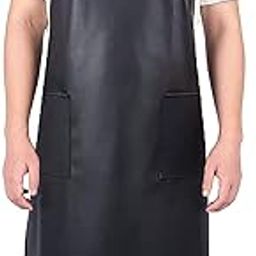 DEBIK® | PVC Waterproof & Dustproof Apron For Dishwashing, Coffee, Dog Grooming, Cleaning Fish, Project-Industrial Chemical Resistant Plastic Front Pocket Free Size Unisex - Pack of 1-image-76
